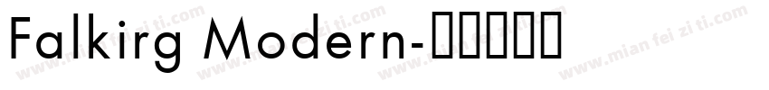 Falkirg Modern字体转换